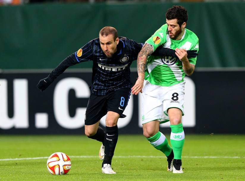 Non  andata meglio all&#39;Inter, in campo in Germania contro il Wolfsburg. Getty
